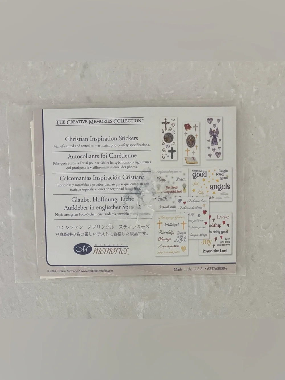 Creative Memories Christian Inspiration Stickers
